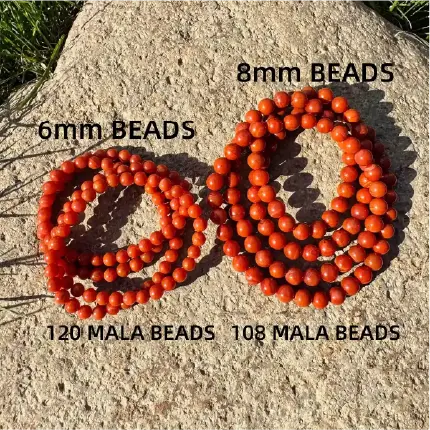 Rola Land |Natural Southern Red Agate Bracelet - 9.5mm Beads