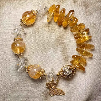 Rola Land｜Natural Irregular Citrine & Azeztulite Crystal | For Wealth Manifestation 💰✨